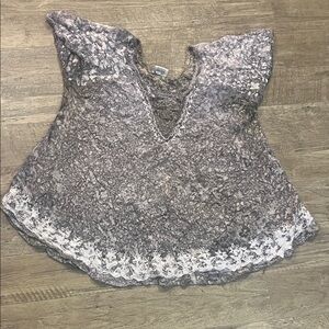 Advance Apparels Gray Lace Women's Blouse